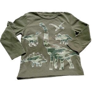 Falls Creek 18 months‎ Long Sleeve Tshirt Size Green Dinosaurs Camo